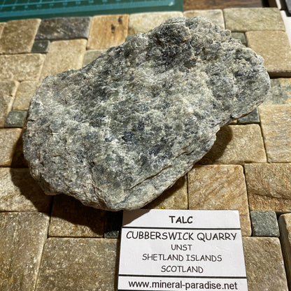 TALC : CUBBERSWICK QUARRY, UNST, SHETLAND, SCOTLAND 238g. MF5489