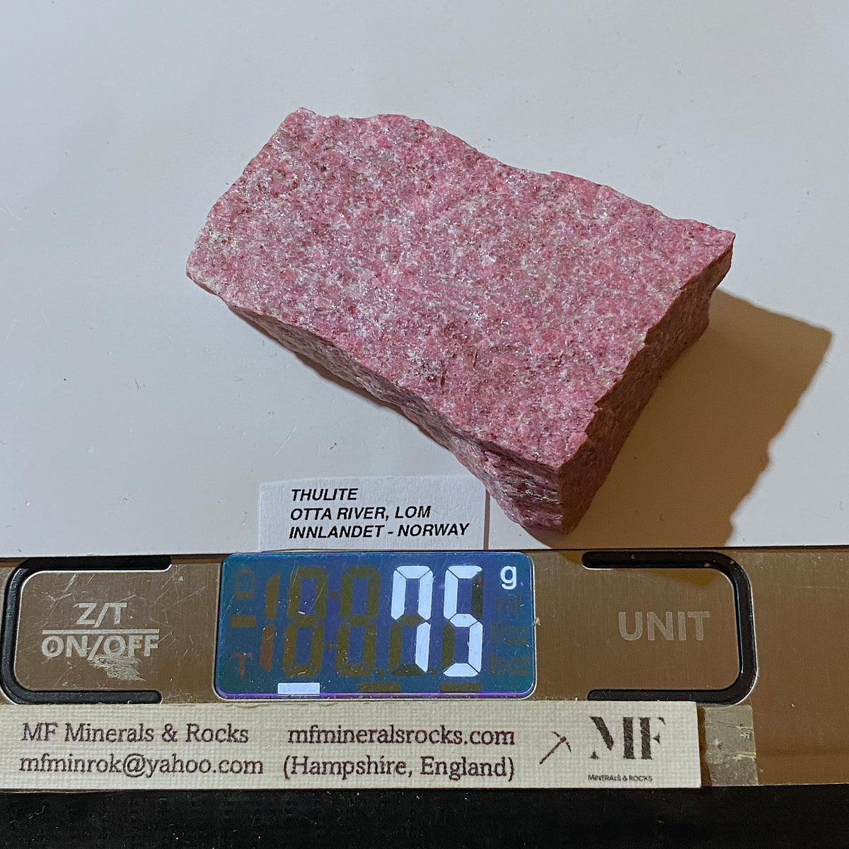 THULITE : OTTA RIVER, LOM, INNLANDET, NORWAY          75g. MF5491