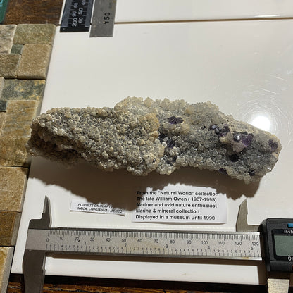 FLUORITE/QUARTZ FASCINATING SPECIMEN : NAICA, CHIHUAHUA, MEXICO 330g. MF5492