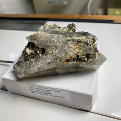 WOLFRAMITE/QUARTZ/PYRITE [ETC] - KARA-OBA DEPOSIT, KAZAKHSTAN,  350g MF2378