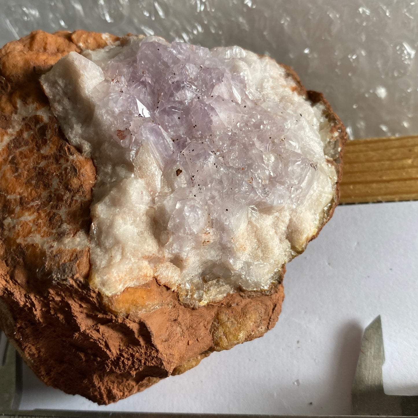 AMETHYST QUARTZ, DULCOTE QUARRY, SOMERSET RARE SPECIMEN 334g MF1565