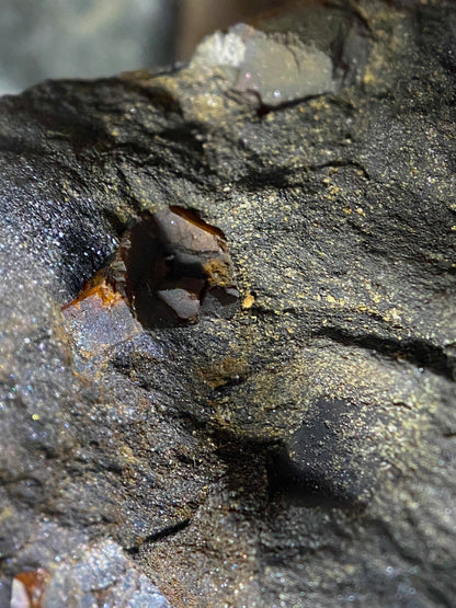 ALMANDINE IN BIOTITE SCHIST : STOLLBERG, KOPPARBERG, SWEDEN 127g. MF4835