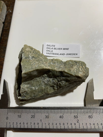 SALITE : SALA SILVER MINE, SALA, VASTMANLAND, SWEDEN : 50g MF4838