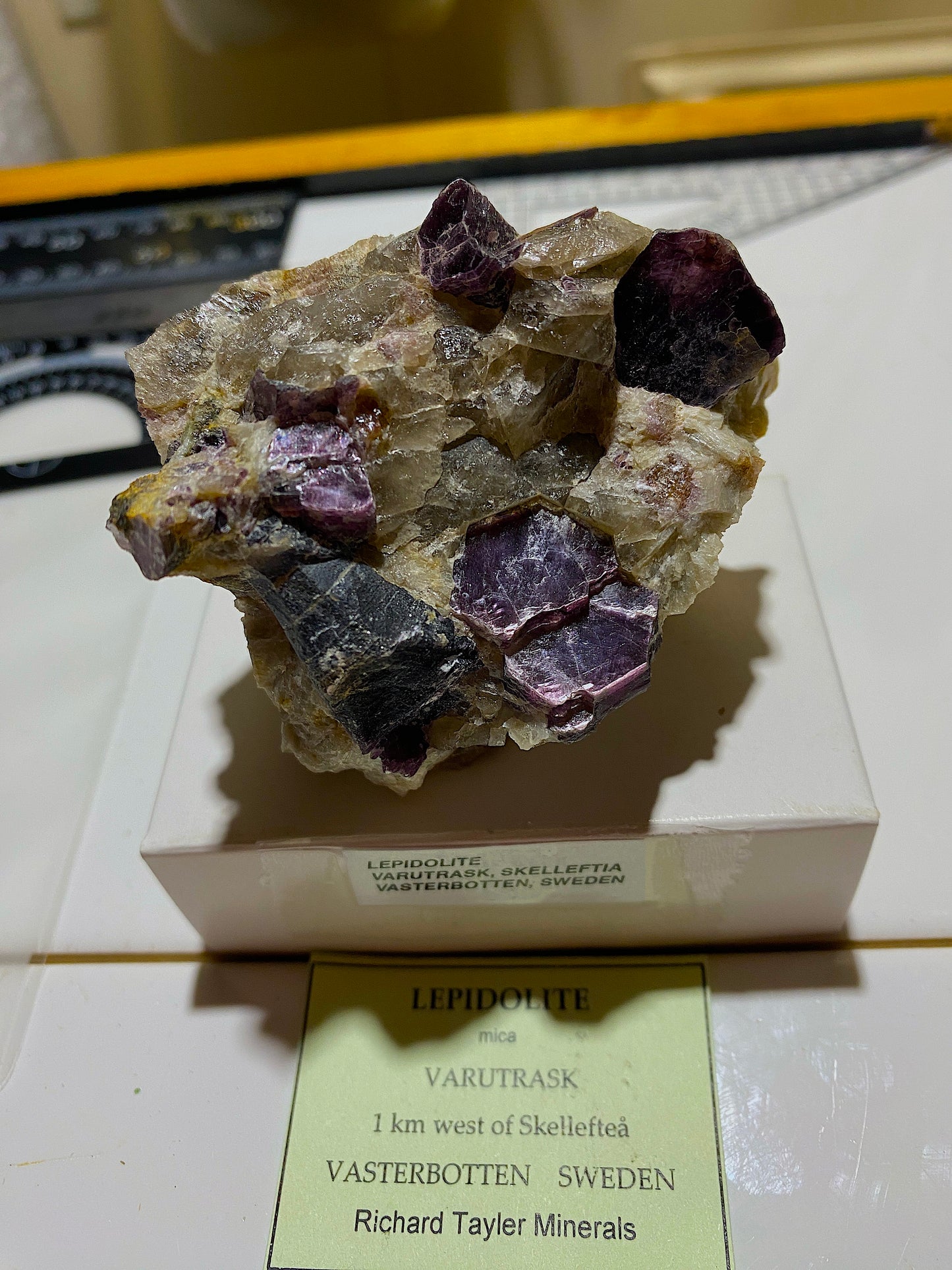 LEPIDOLITE : VARUTRASK, SKELLEFTIA, VASTERBOTTN. SWEDEN 149g MF4839