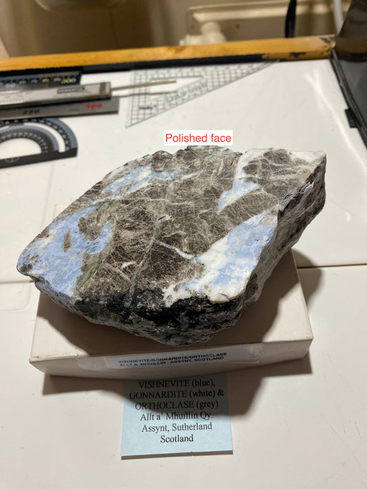 VISHNEVITE/GONNARDITE/ORTHOCLASE : ALLT A  MHUILLIN HIGHLAND, SCOTLAND 643g MF4840