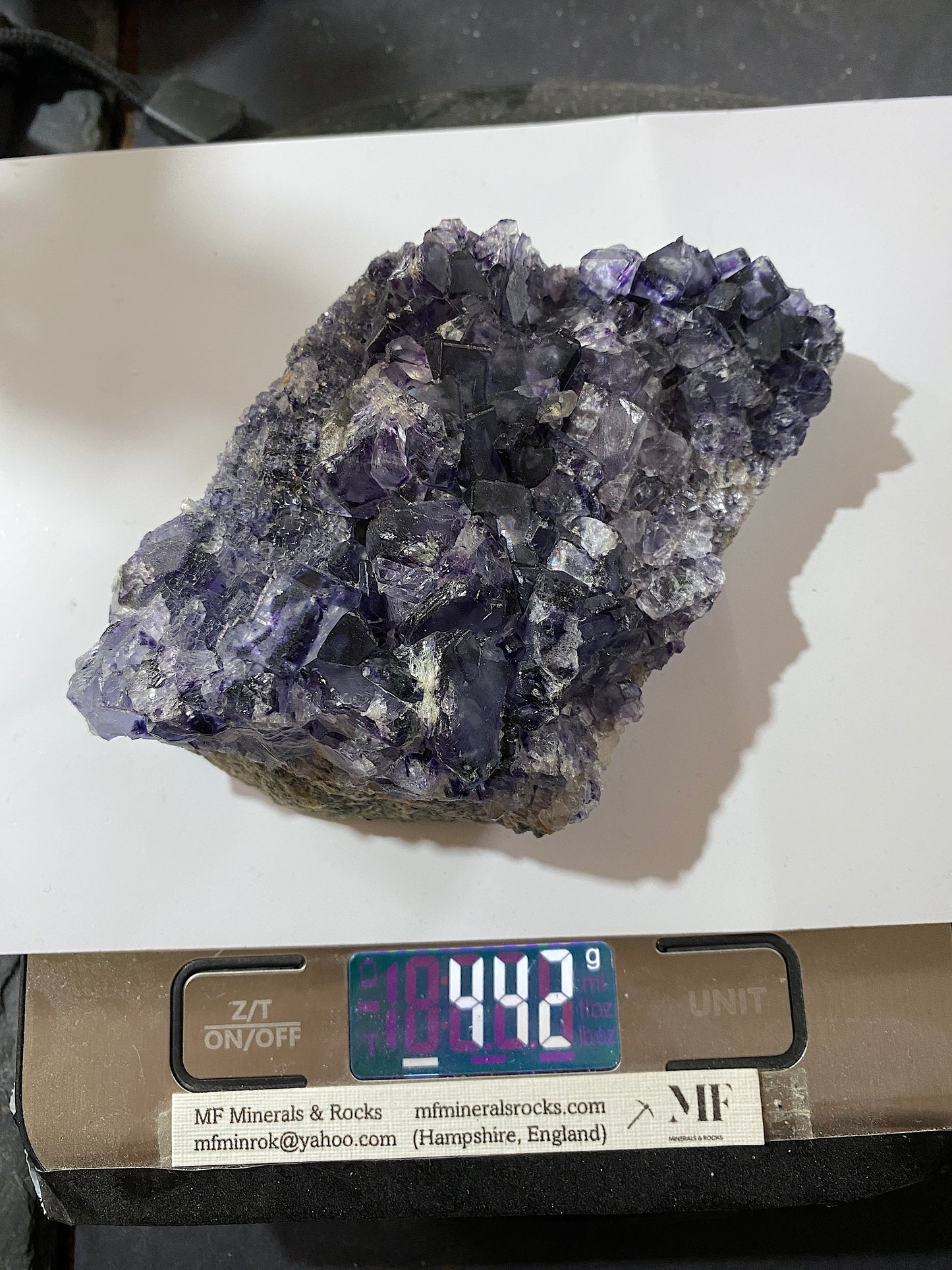 FLUORITE ON GRANITE : LARKIN'S QUARRY, CONNACHT, IRELAND 442g MF4841