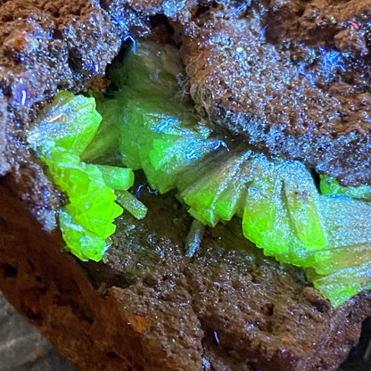 ADAMITE IN LIMONITE MATRIX - OJUELA MINE, MEXICO. 45g MF2132