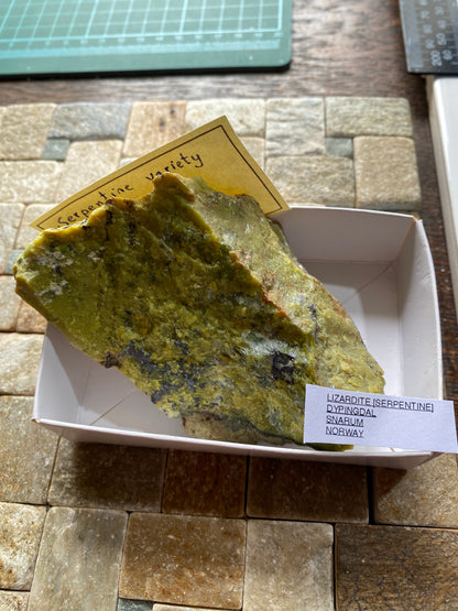 LIZARDITE : DYPINGDAL, SNARUM, NORWAY. 232g MF4851