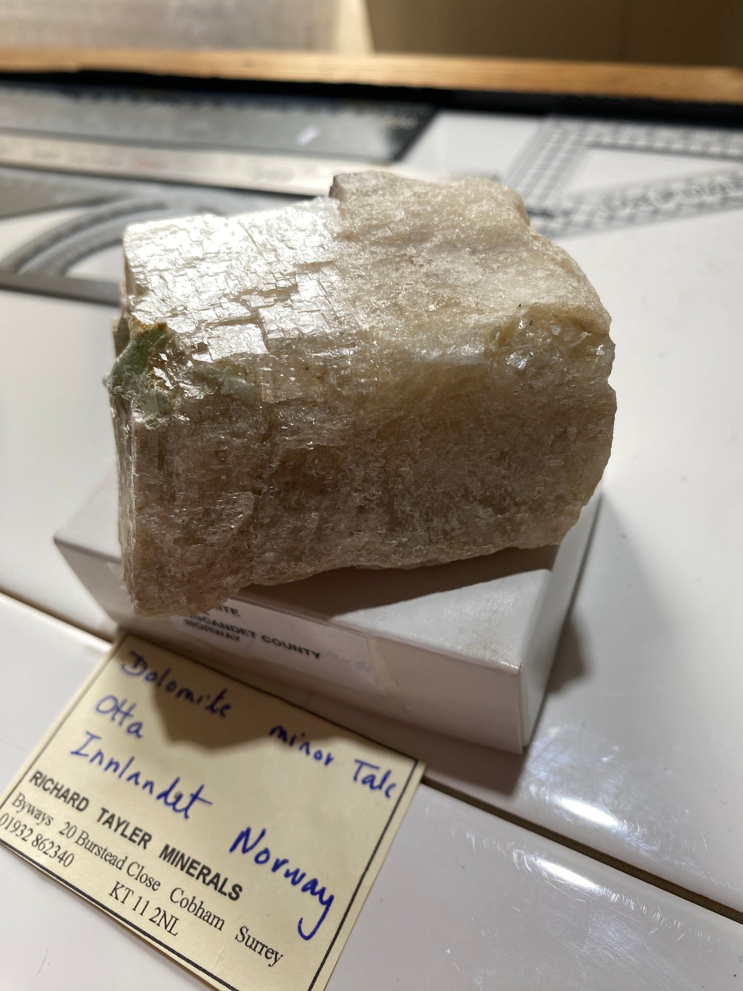 DOLOMITE WITH TALC : OTTA, INNCANDET COUNTY, NORWAY  234g MF4852