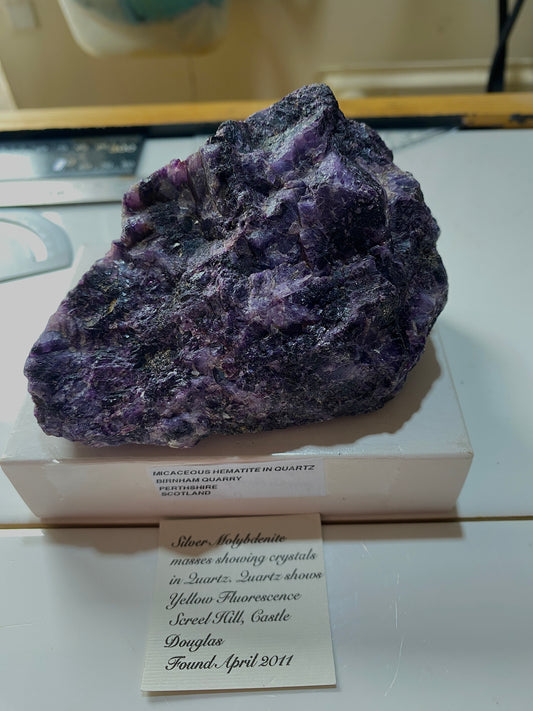 AMETHYST QUARTZ [ETC] : SCREEL HILL, CASTLE DOUGLAS, SCOTLAND  403g  MF4857