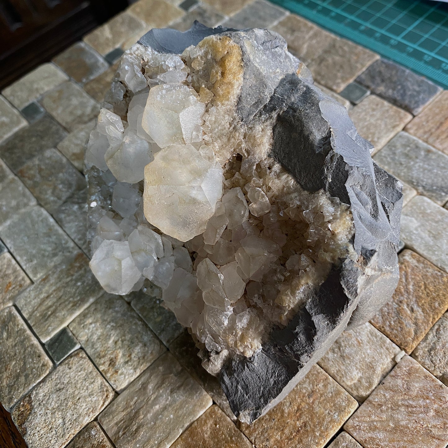 CALCITE IN JURASSIC CLAY - KIMMERIDGE BAY, DORSET HEAVY 733g. MF2119