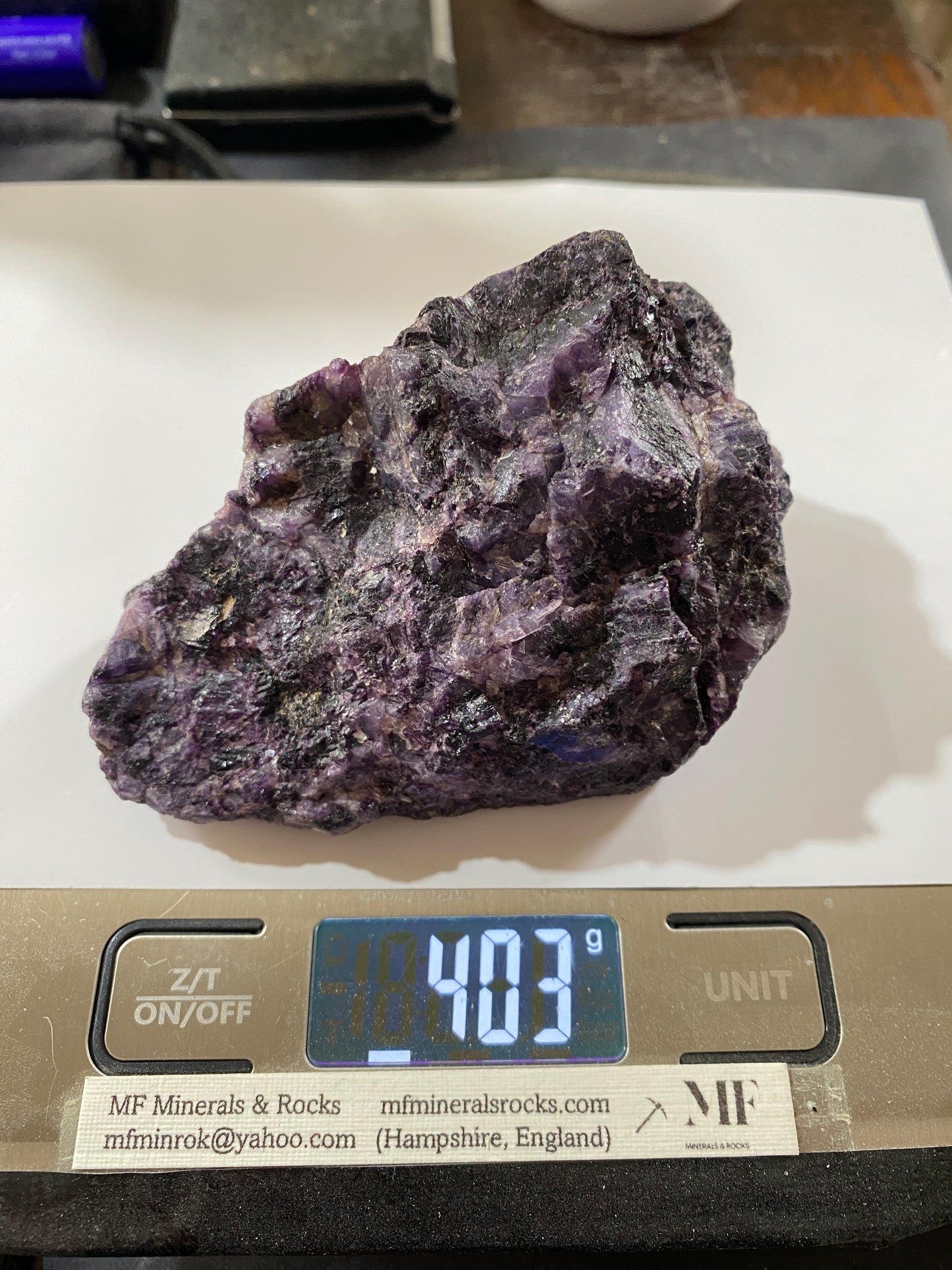 AMETHYST QUARTZ [ETC] : SCREEL HILL, CASTLE DOUGLAS, SCOTLAND  403g  MF4857