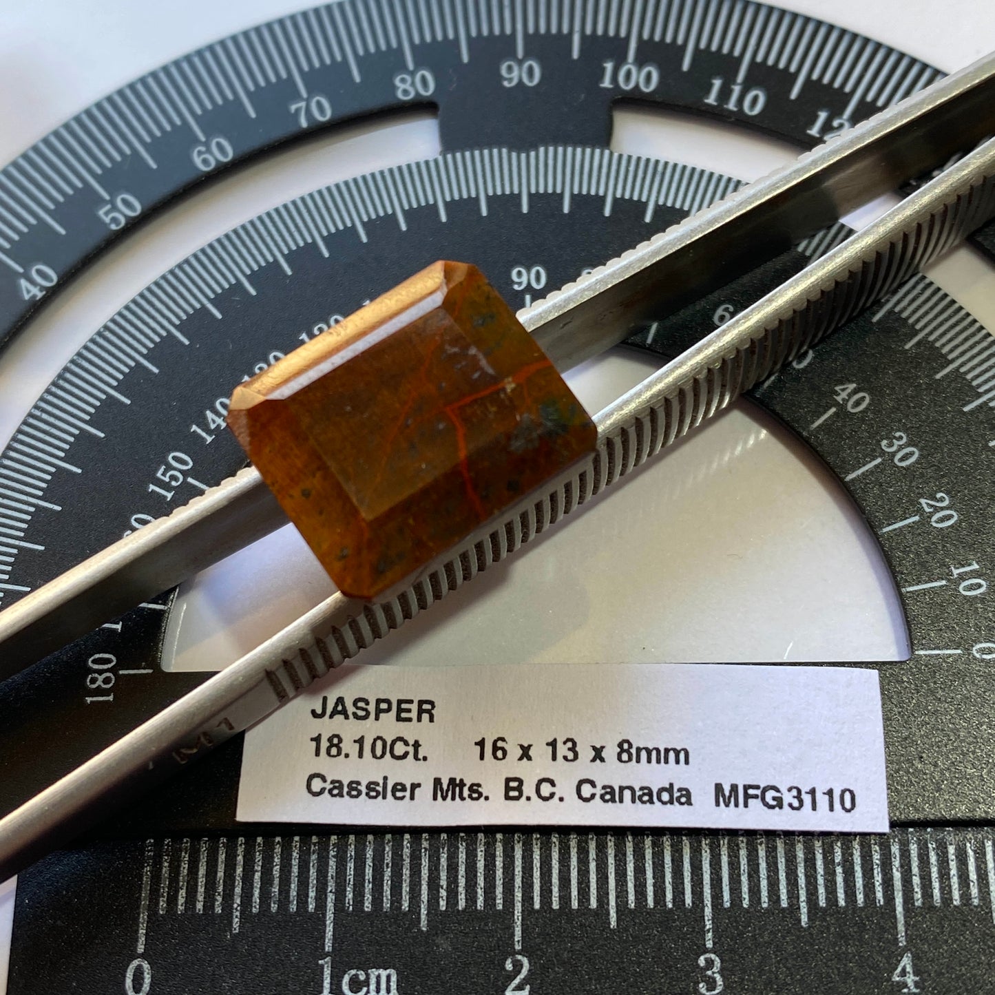 JASPER - CASSIER MOUNTAINS, BRITISH COLUMBIA, CANADA. 18.10Ct MFG3110