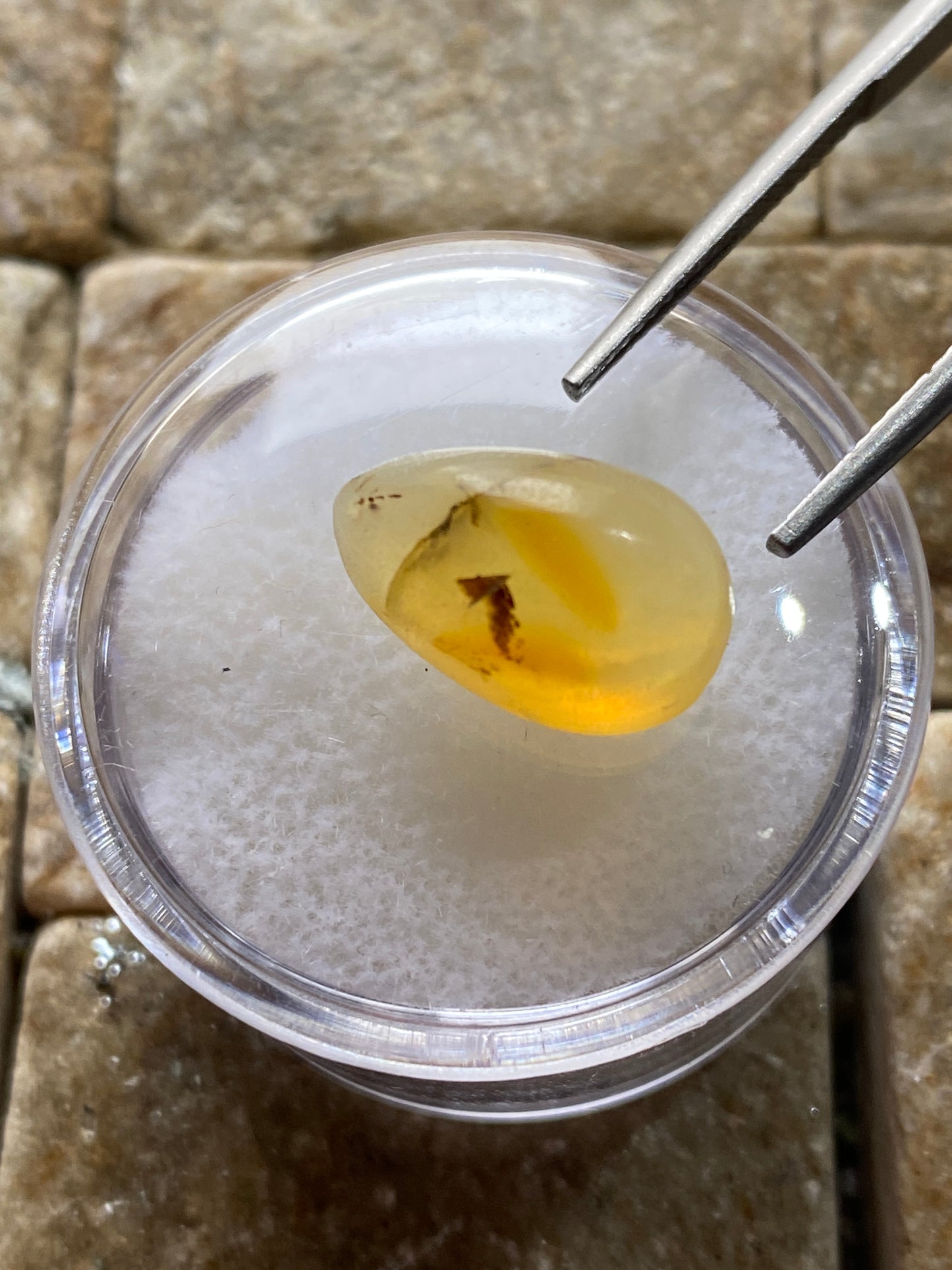 OPAL NATURAL GEMSTONE WITH DENDRITES : SARDINIA, ITALY  5.05Ct. MFG4848