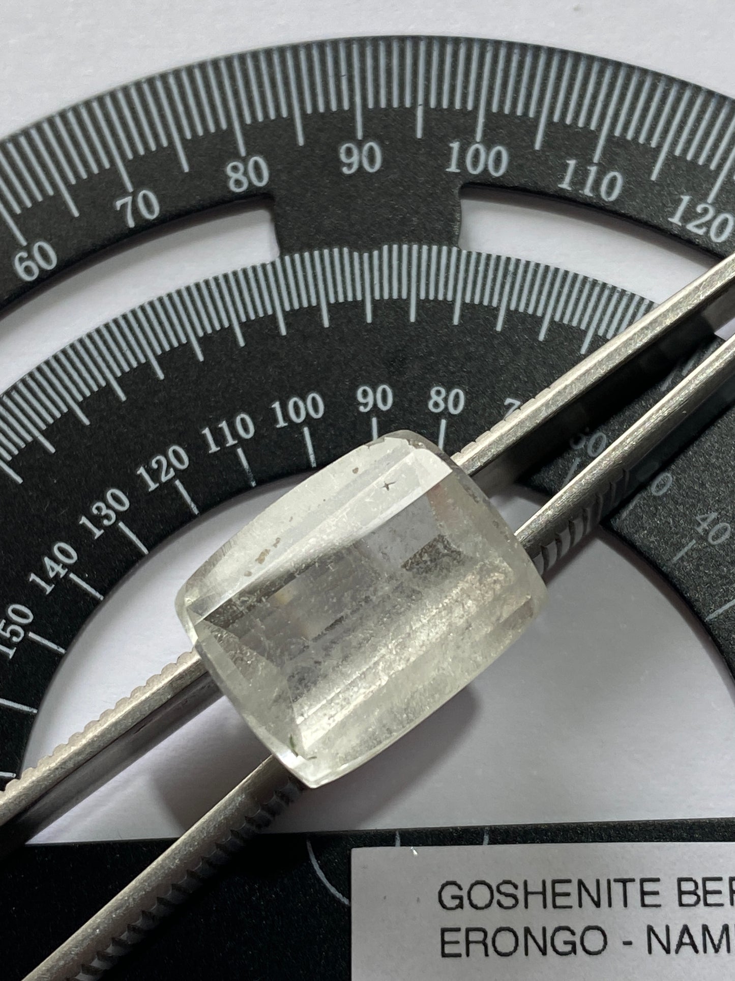 GOSHENITE BERYL GEMSTONE : ERONGO MOUNTAINS, NAMIBIA 14.60Ct MFG4849