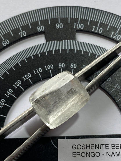 GOSHENITE BERYL GEMSTONE : ERONGO MOUNTAINS, NAMIBIA 14.60Ct MFG4849