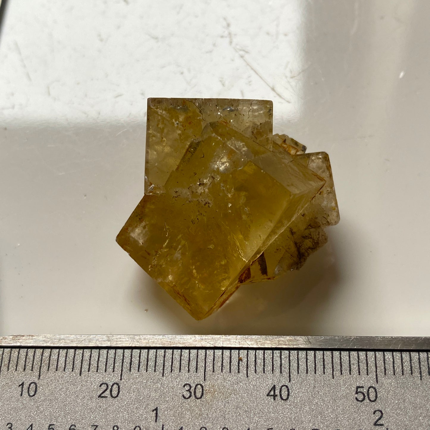 FLUORITE TWIN - HILTON MINE, SCORDALE, CUMBRIA. 18g MF2140