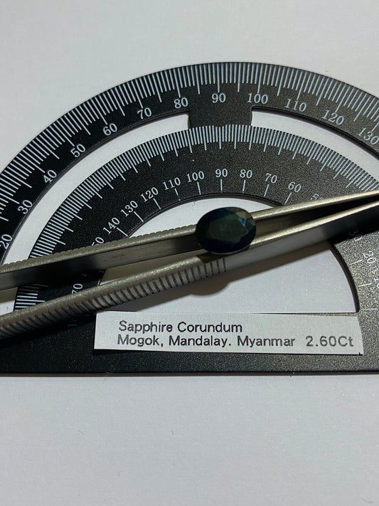 SAPPHIRE CORUNDUM NATURAL GEMSTONE : MOGOK, MANDALAY, MYANMAR 2.60Ct MFG4853