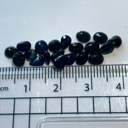 SAPPHIRE CORUNDUM GEMSTONES x 20 NATURAL STONES - SOUTH AFRICA 8.91Ct MFG3563