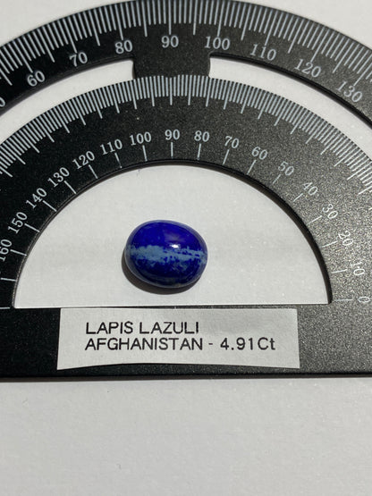 LAPIS LAZULI NATURAL GEMSTONE : LADJUAR MEDAM, AFGHANISTAN 4.91Ct MFG4954
