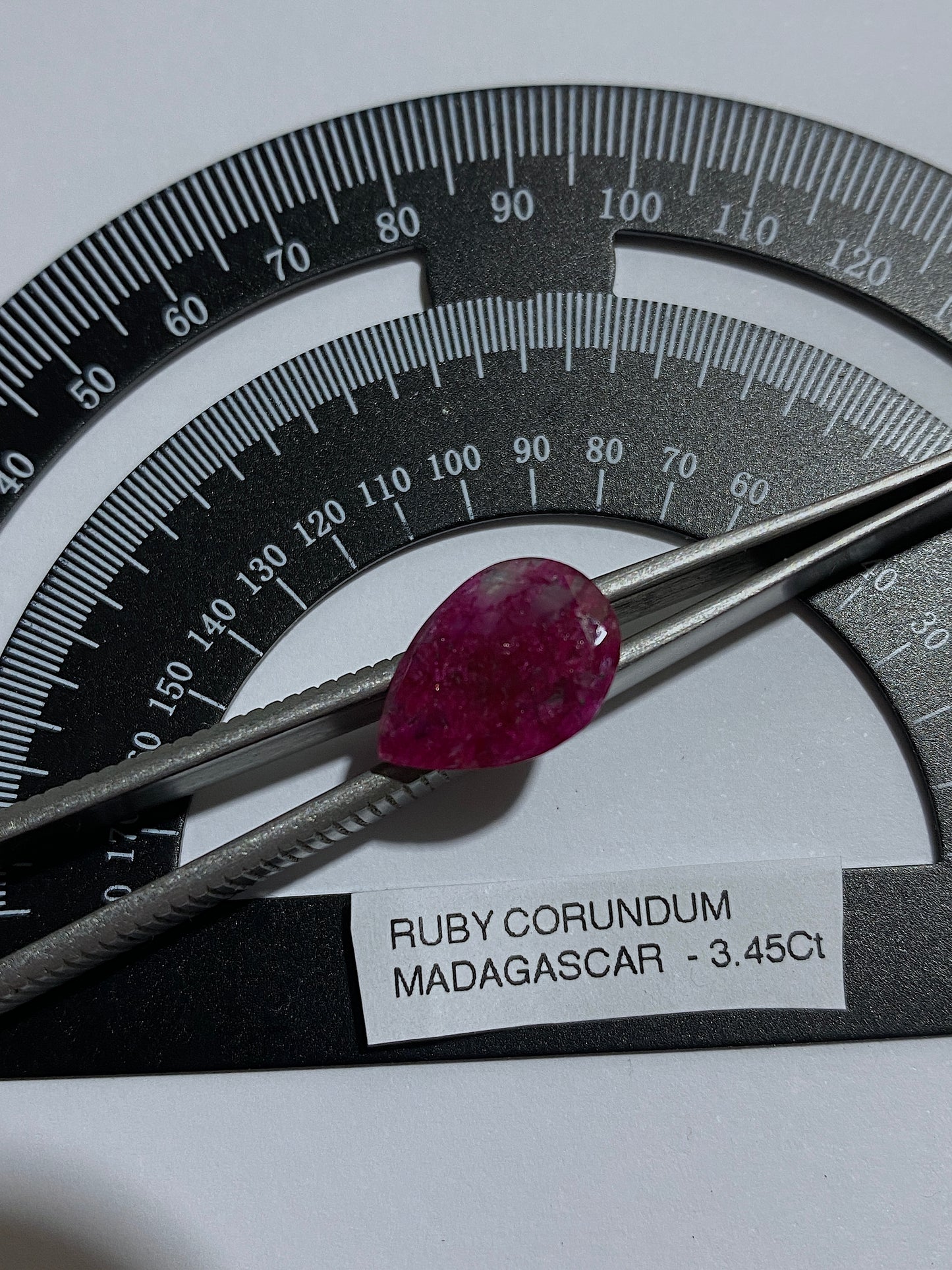 RUBY CORUNDUM NATURAL GEMSTONE : ANDREFANA, MADAGASCAR 3.45Ct MFG4855