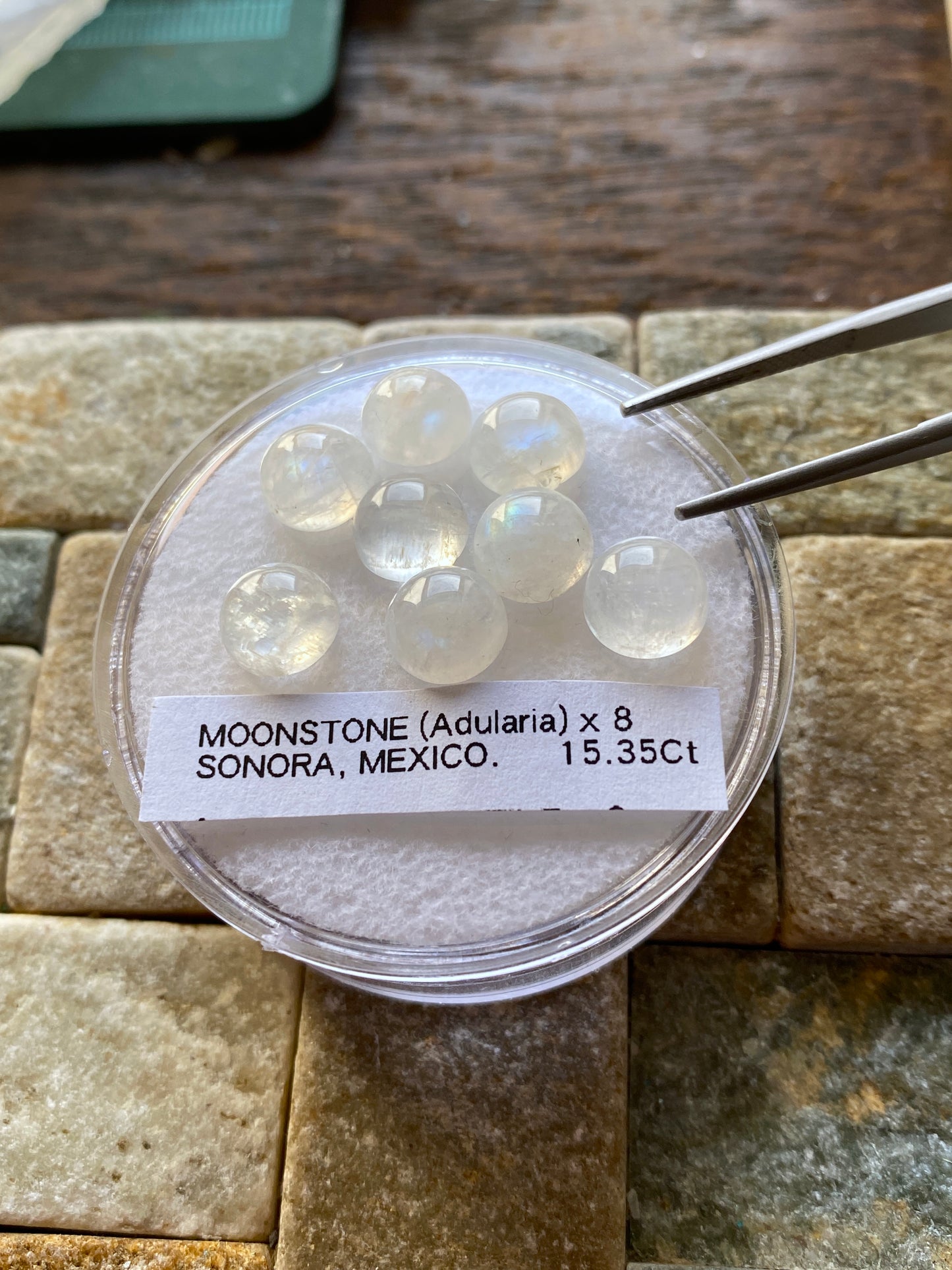 MOONSTONES [ADULARIA] NATURAL GEMSTONES : MEXICO 15.35Ct MFG4858