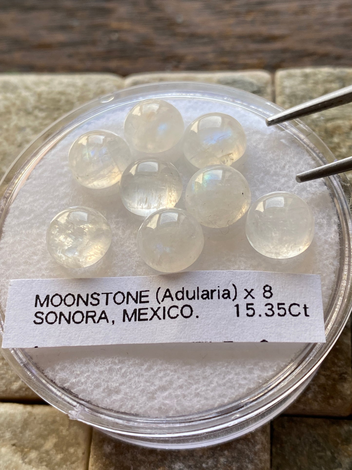 MOONSTONES [ADULARIA] NATURAL GEMSTONES : MEXICO 15.35Ct MFG4858