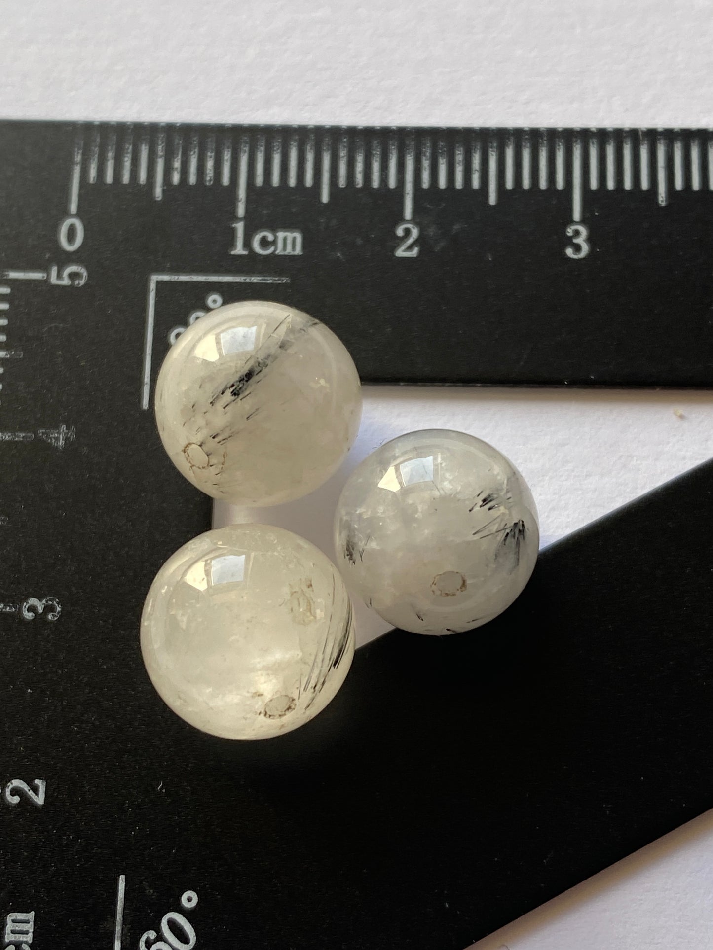 QUARTZ WITH RUTILE NATURAL GEMSTONES x 3 : DIAMANTINA, MINAS GERAIS, BRAZIL 29.20Ct MFG4859