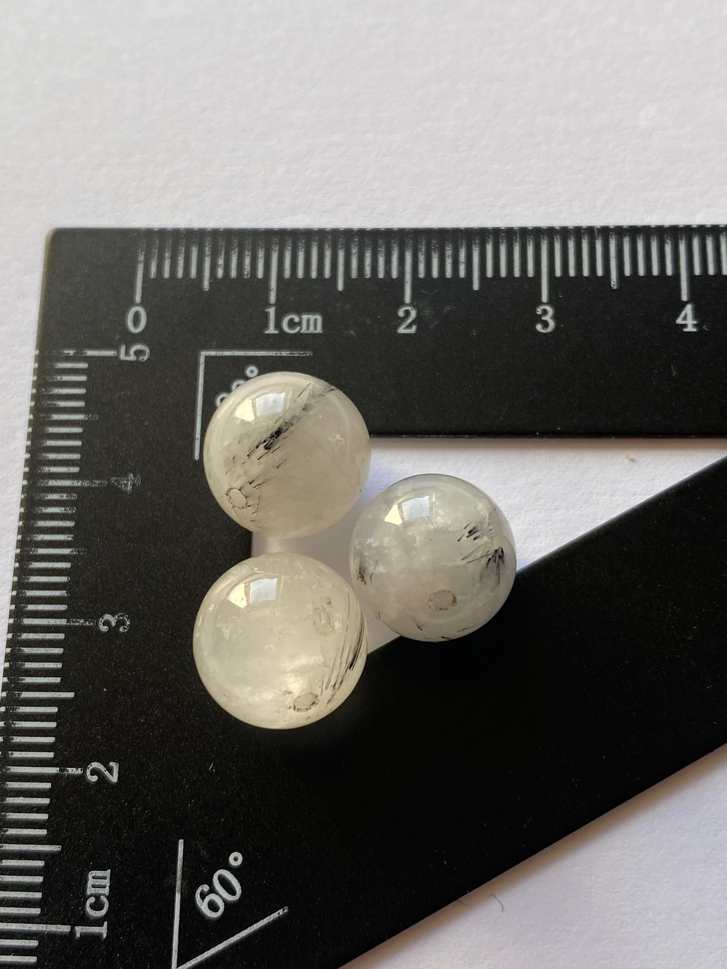 QUARTZ WITH RUTILE NATURAL GEMSTONES x 3 : DIAMANTINA, MINAS GERAIS, BRAZIL 29.20Ct MFG4859