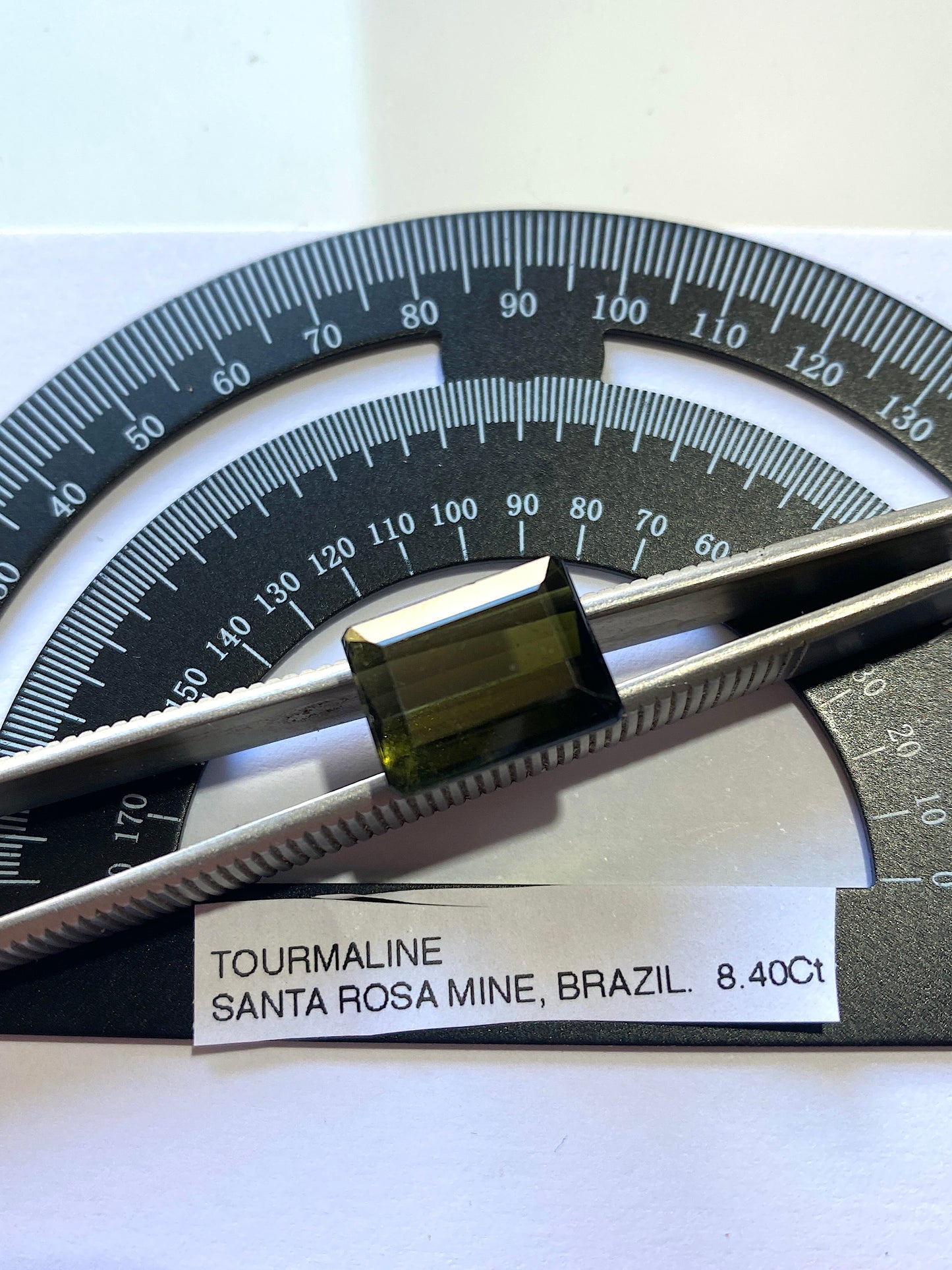 TOURMALINE NATURAL GEMSTONE : SANTA ROSA MINE, MINAS GERAIS, BRAZIL 8.40Ct MFG4862