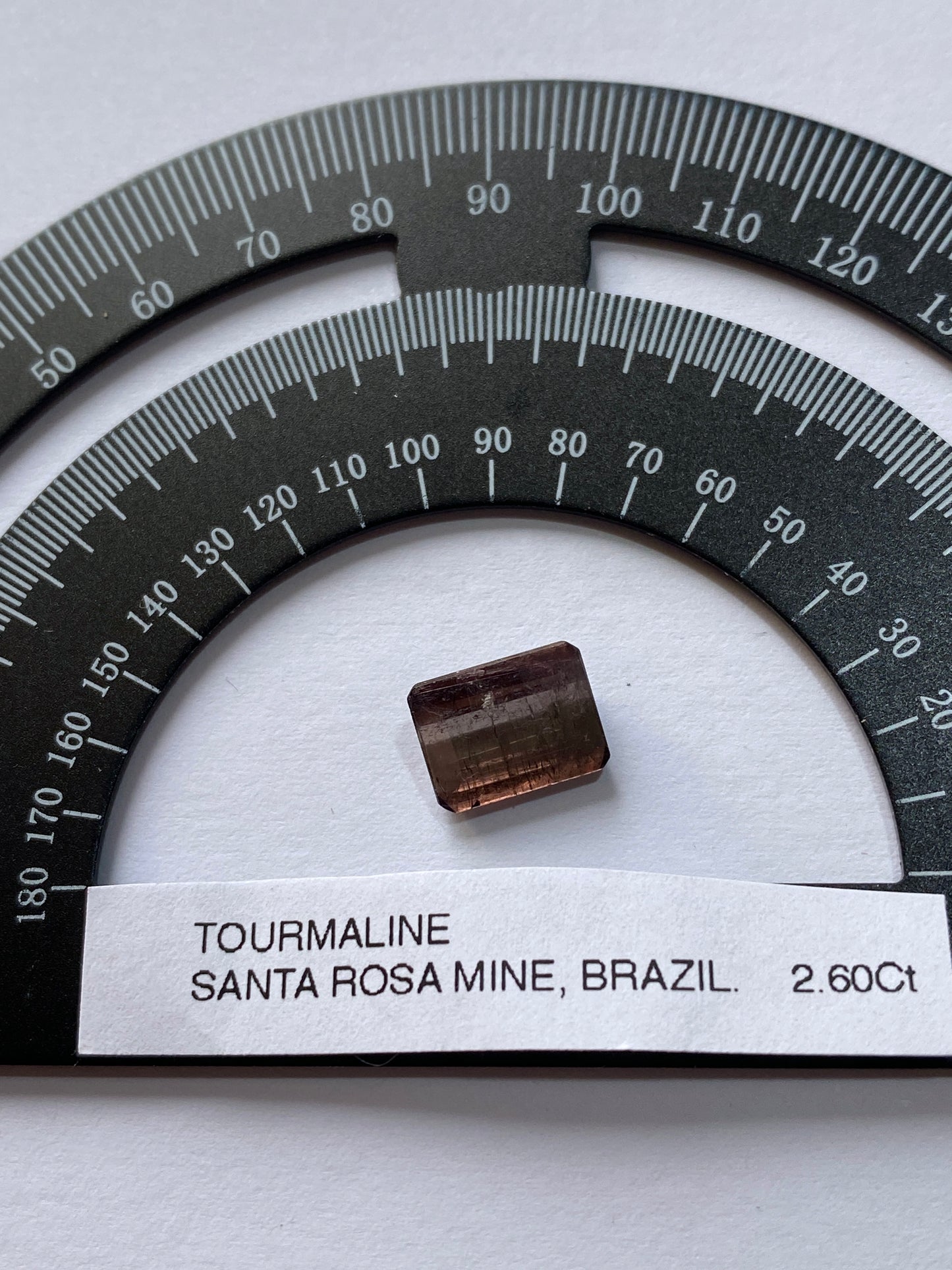 TOURMALINE NATURAL MINED GEMSTONE : SANTA ROSA MINE, MINAS GERAIS, BRAZIL 2.60Ct MFG4863