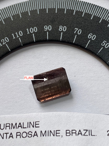 TOURMALINE NATURAL MINED GEMSTONE : SANTA ROSA MINE, MINAS GERAIS, BRAZIL 2.60Ct MFG4863