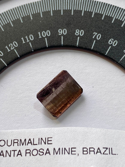 TOURMALINE NATURAL MINED GEMSTONE : SANTA ROSA MINE, MINAS GERAIS, BRAZIL 2.60Ct MFG4863