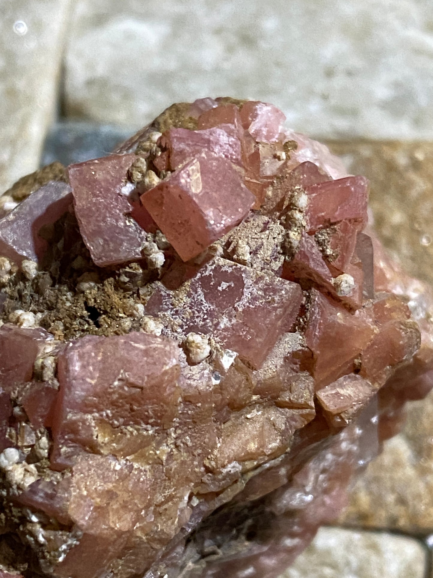 RHODOCHROSITE [ETC] : KARA-OBA, JAMBYL REGION, KAZAKHSTAN 61g MF4783