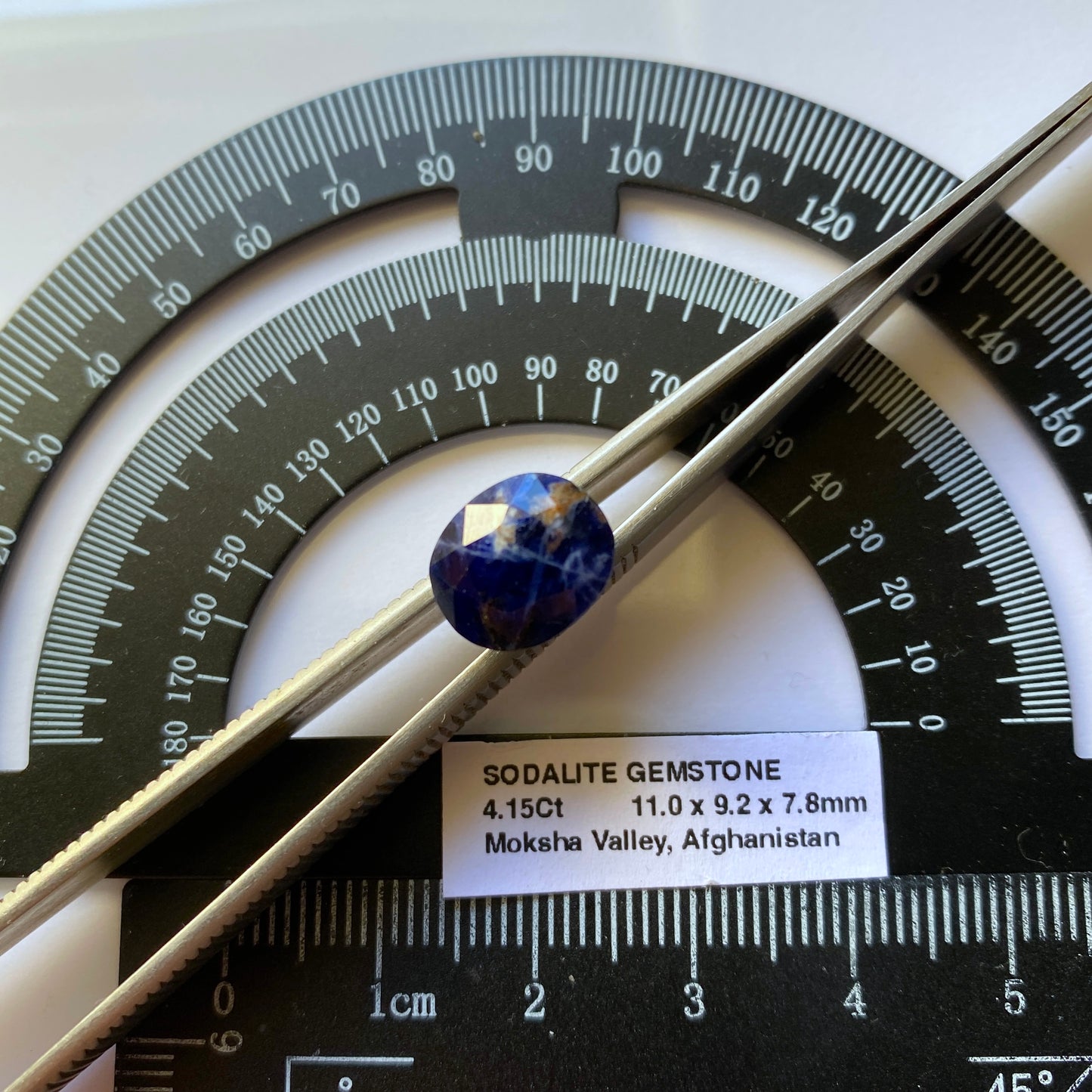 SODALITE NATURAL MINED GEMSTONE - KOKSHA VALLEY, AFGHANISTAN 4.15Ct MFG3660