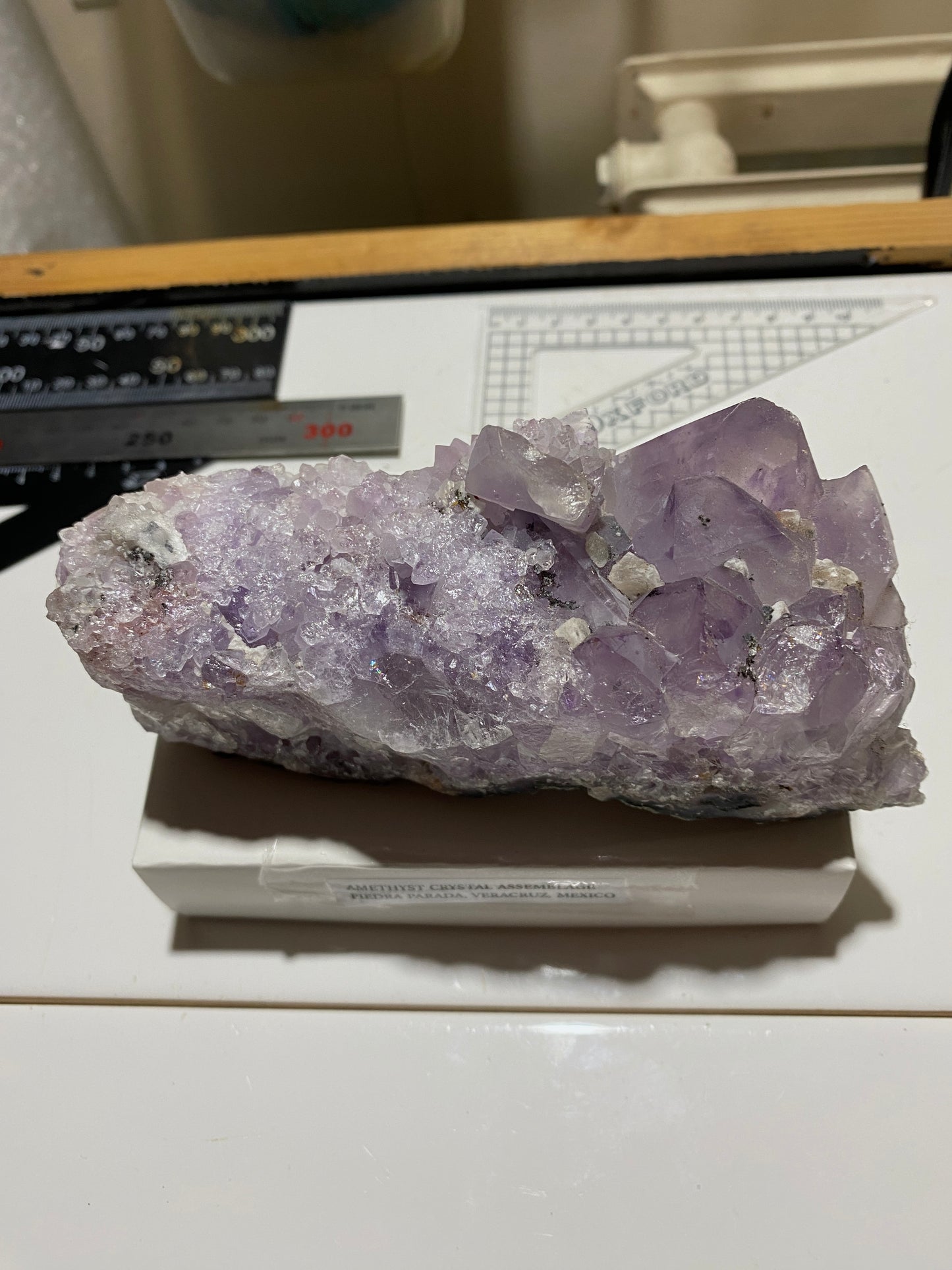 AMETHYST QUARTZ CRYSTAL ASSEMBLAGE : PIEDRA PARADA, MEXICO 474g MF4746