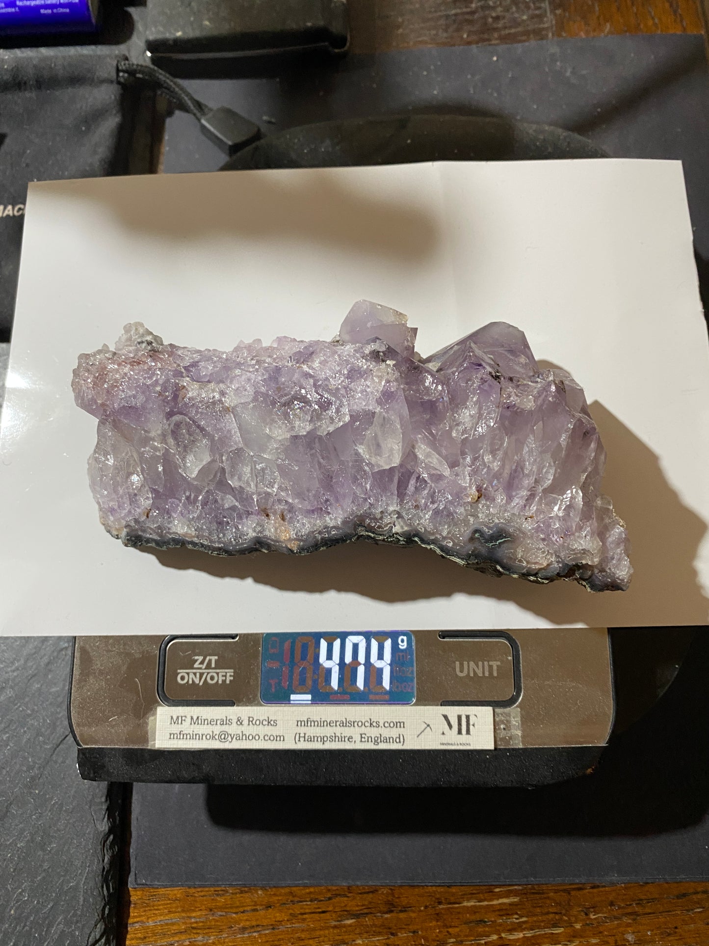 AMETHYST QUARTZ CRYSTAL ASSEMBLAGE : PIEDRA PARADA, MEXICO 474g MF4746