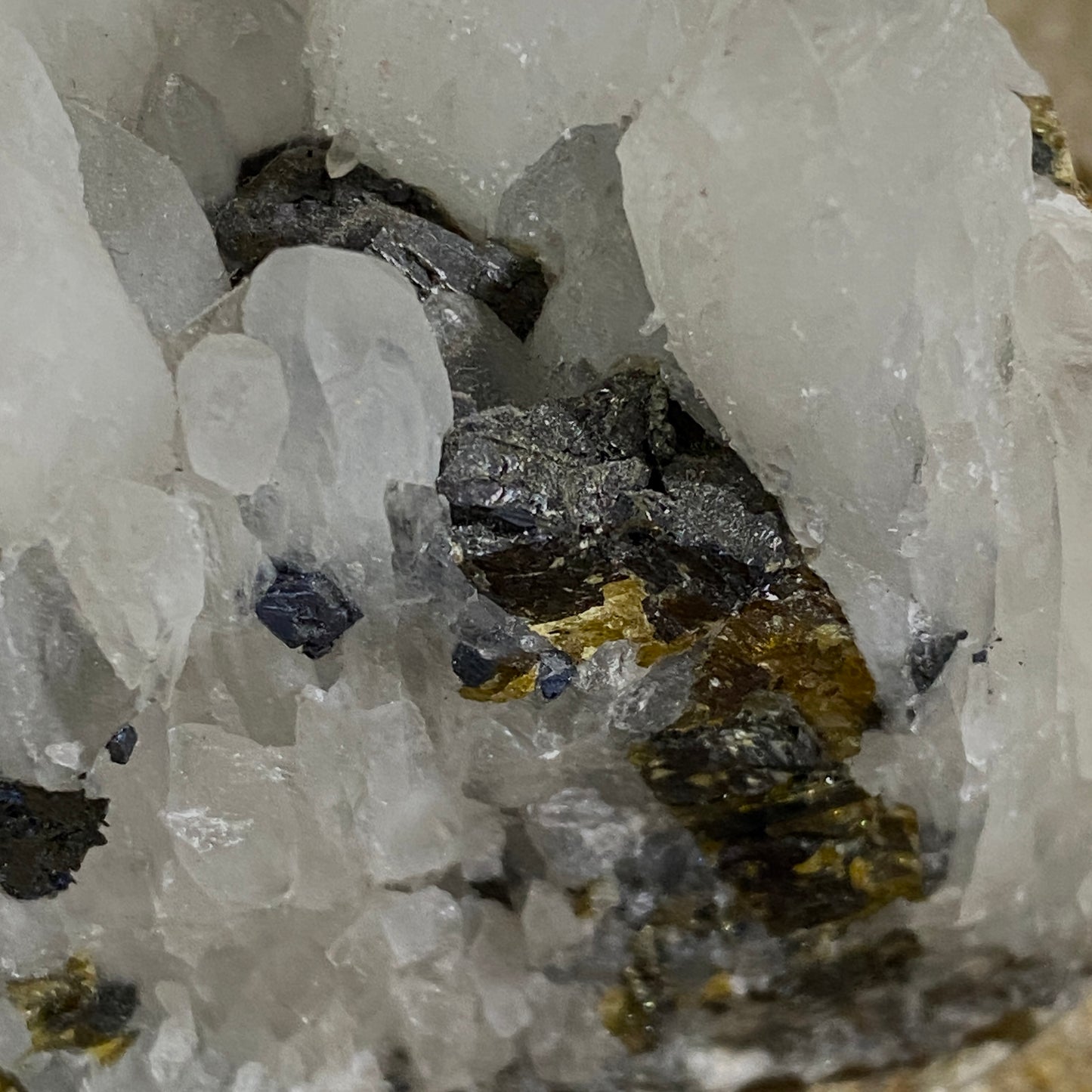 QUARTZ WITH SPHALERITE [ETC]  - GREYSTONES, LEZANT, CORNWALL 396g MF2146