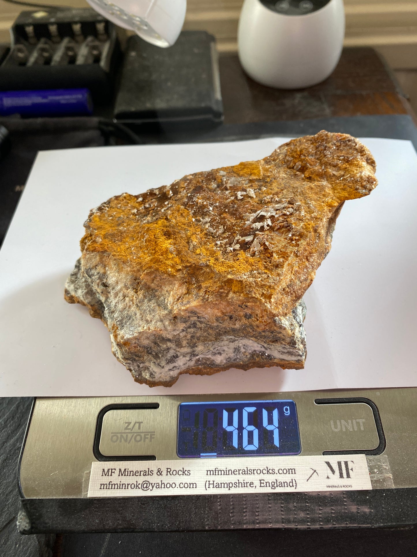 CERUSSITE [ETC] : GREYSTONES QUARRY, LAUNCASTON, CORNWALL  464g MF4751