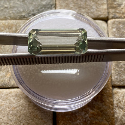 PRASIOLITE QUARTZ NATURAL GEMSTONE - MONTEZUMA, MINA SGERAIS, BRAZIL 9.08Ct MFG3451