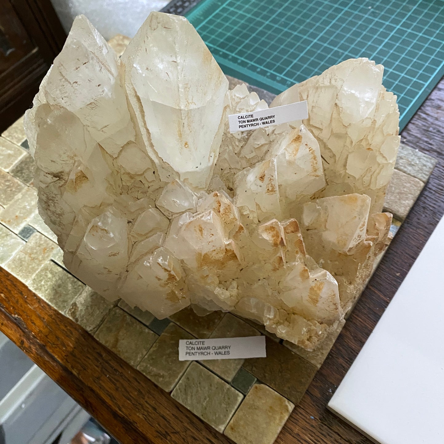 CALCITE CRYSTAL ASSEMBLAGE - TONMAWR QUARRY, WALES: SUBSTANTIAL 3242g MF2147