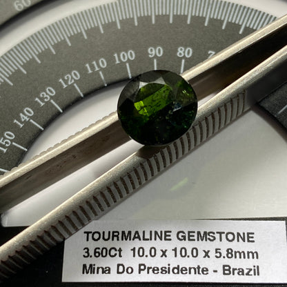 TOURMALINE NATURAL MINED - MINA DO PRESIDENTE, MINAS GERAIS, BRAZIL 3.60Ct MFG3686