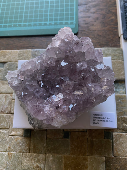 AMETHYST CRYSTAL ASSEMBLAGE : AMETISTA DO SUL, RIO GRANDE DO SUL, BRAZIL 684g MF4757