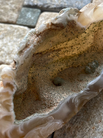 AGATE GEODE : MISSOURI RIVER, NOTH DAKOTA, U.S.A. 34g  MF4758