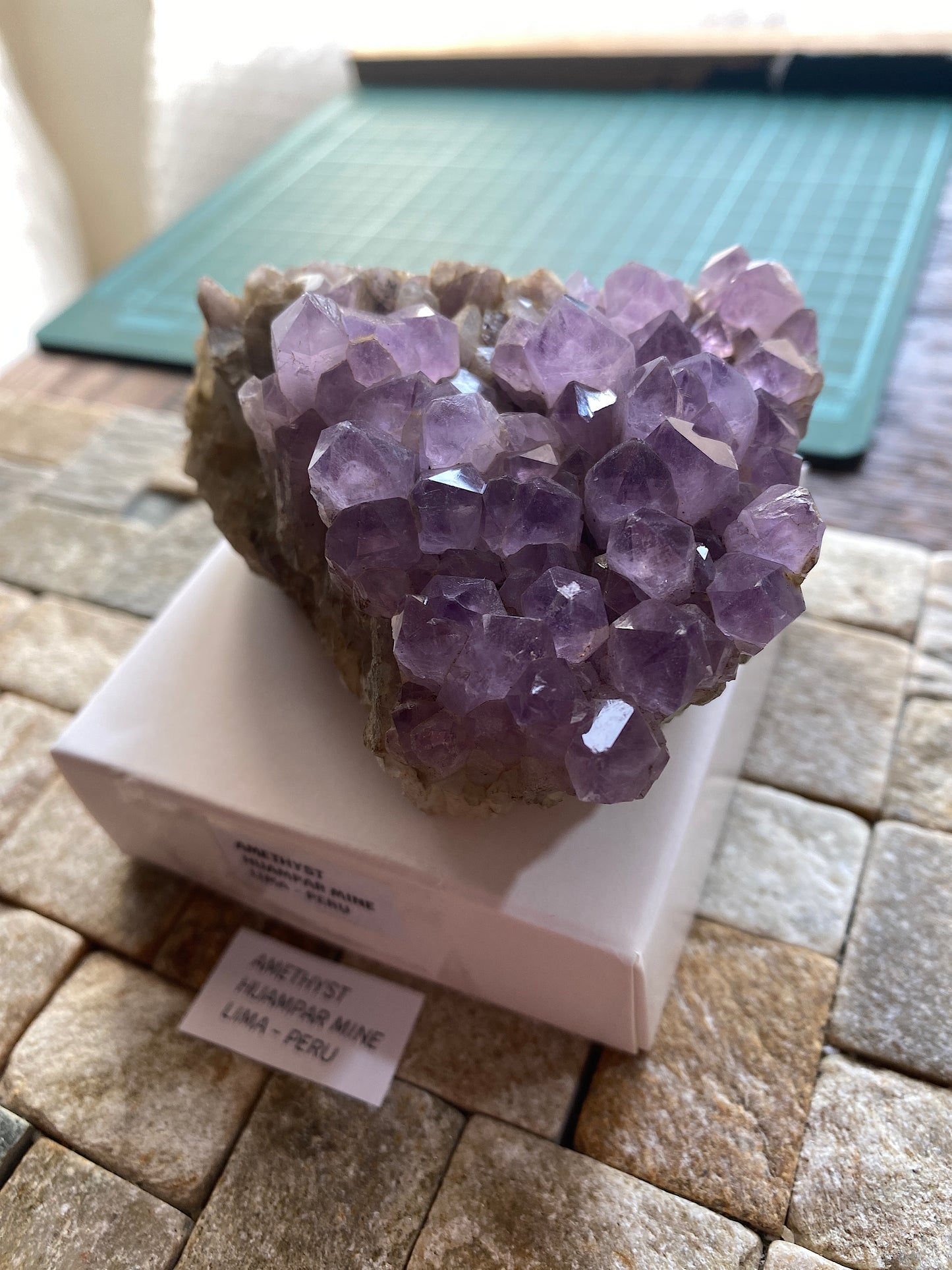 AMETHYST CRYSTAL ASSEMBLAGE ; HUAMPAR MINE, LIMA, PERU. 280g MF4759