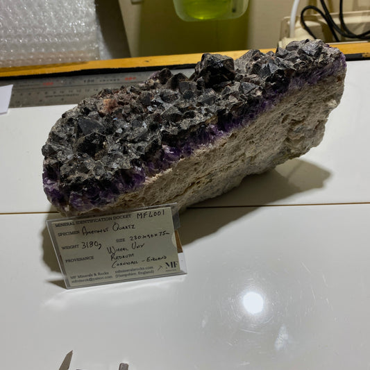 AMETHYST/SMOKE/QUARTZ SUBSTANTIAL 3180g. WHEAL UNY, CORNWALL. MF4001