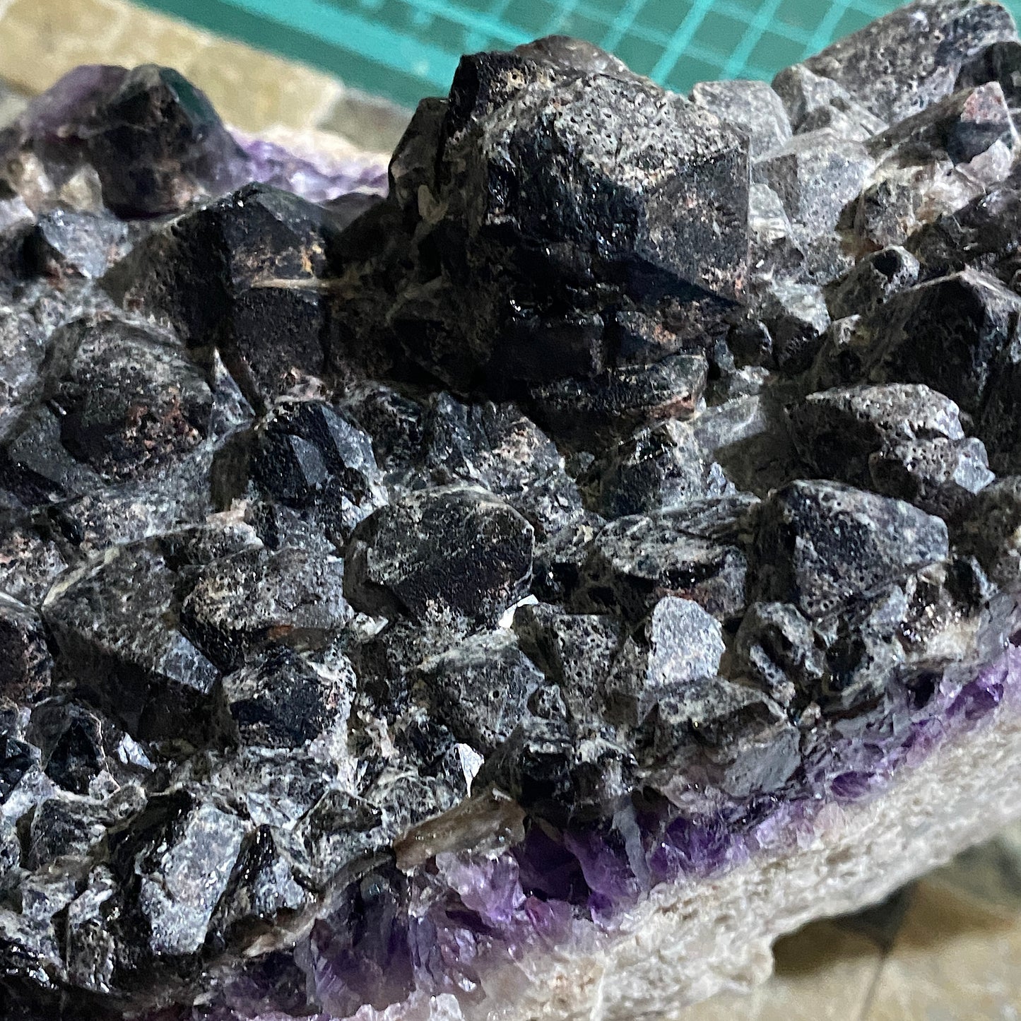 AMETHYST/SMOKE/QUARTZ SUBSTANTIAL 3180g. WHEAL UNY, CORNWALL. MF4001