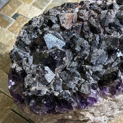 AMETHYST/SMOKE/QUARTZ SUBSTANTIAL 3180g. WHEAL UNY, CORNWALL. MF4001