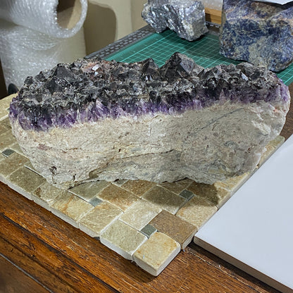 AMETHYST/SMOKE/QUARTZ SUBSTANTIAL 3180g. WHEAL UNY, CORNWALL. MF4001