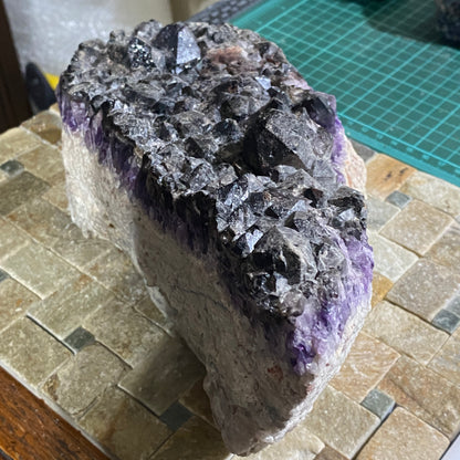 AMETHYST/SMOKE/QUARTZ SUBSTANTIAL 3180g. WHEAL UNY, CORNWALL. MF4001